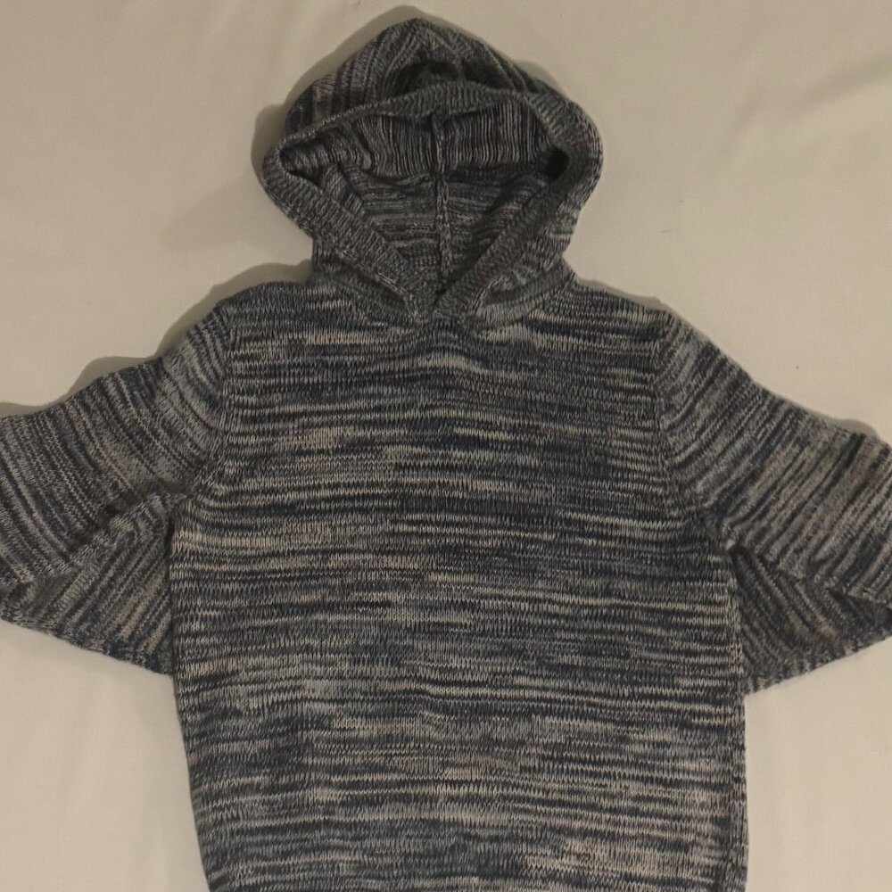 Boys- Size Large, 10-12 Blue Pullover Sweater (w/hood)